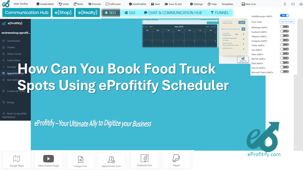 How Can You Book Food Truck Spots Using eProfitify Scheduler